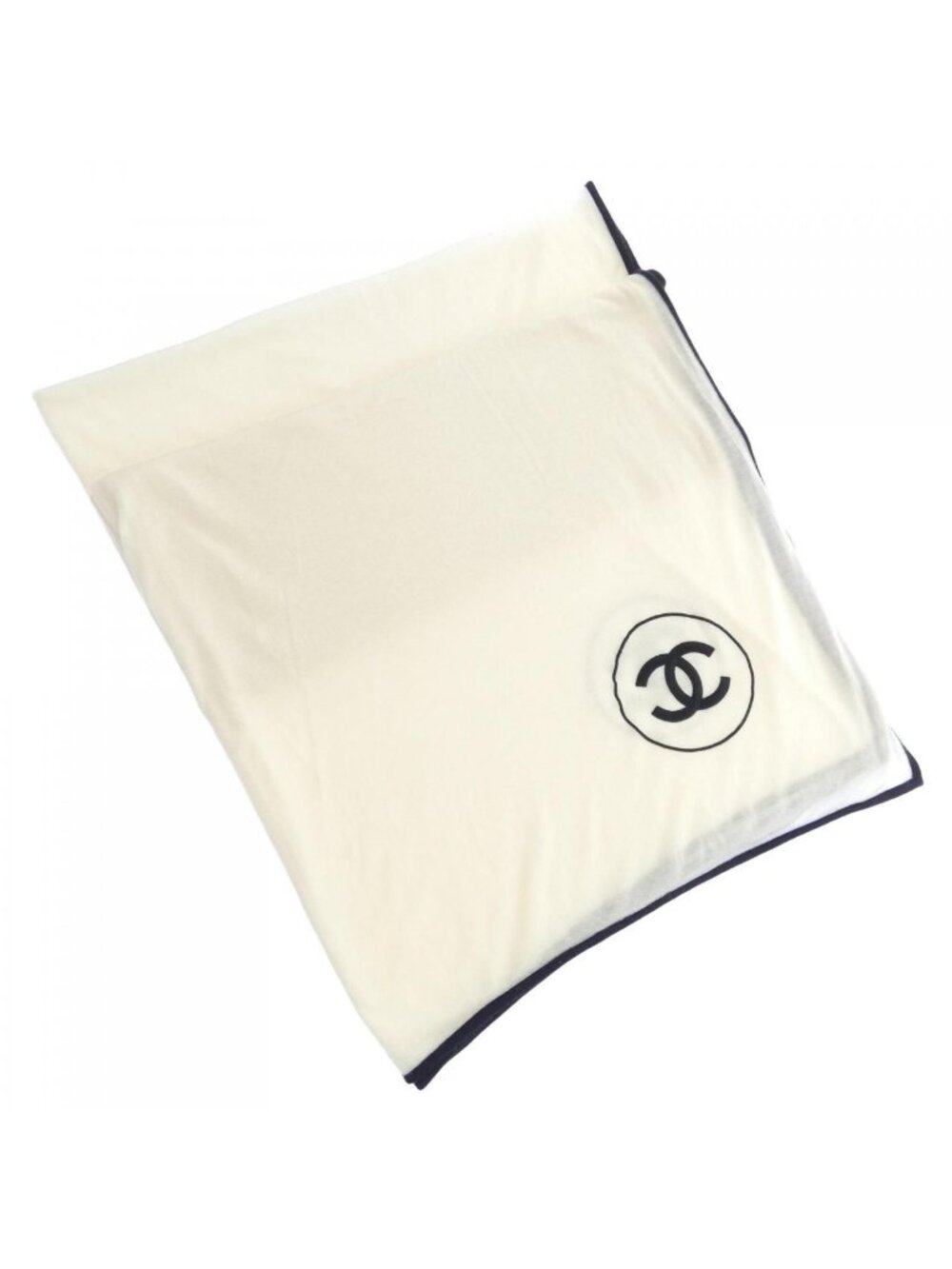 Chanel Stole Scarf White